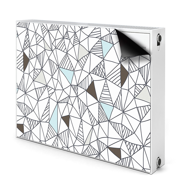 Magnetic radiator mat Geometric pattern