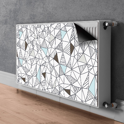 Magnetic radiator mat Geometric pattern