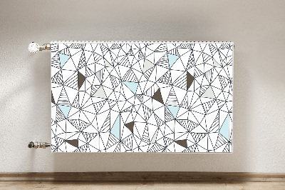 Magnetic radiator mat Geometric pattern