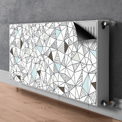 Magnetic radiator mat Geometric pattern