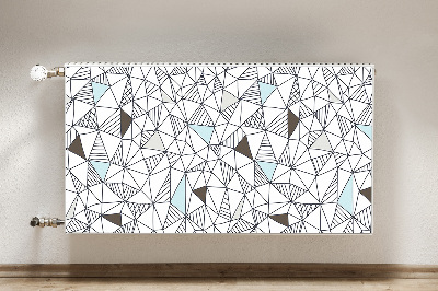 Magnetic radiator mat Geometric pattern