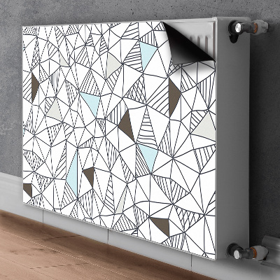 Magnetic radiator mat Geometric pattern