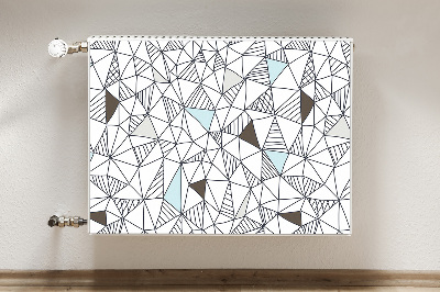 Magnetic radiator mat Geometric pattern