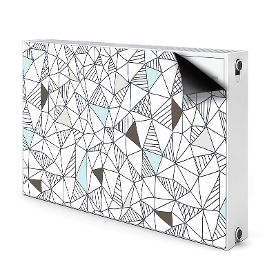 Magnetic radiator mat Geometric pattern