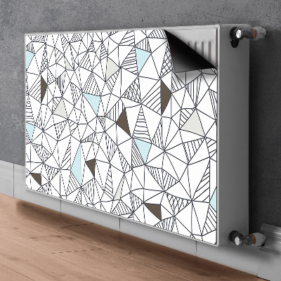 Magnetic radiator mat Geometric pattern