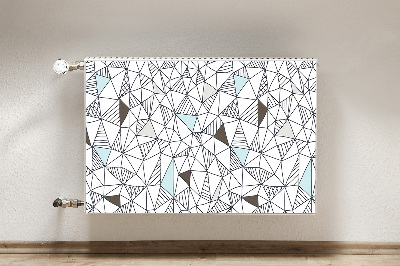 Magnetic radiator mat Geometric pattern