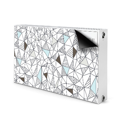 Magnetic radiator mat Geometric pattern