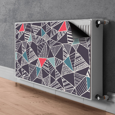 Magnetic radiator mat Doodle pattern