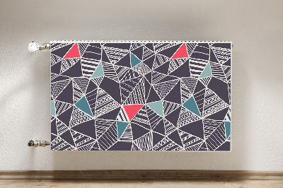 Magnetic radiator mat Doodle pattern