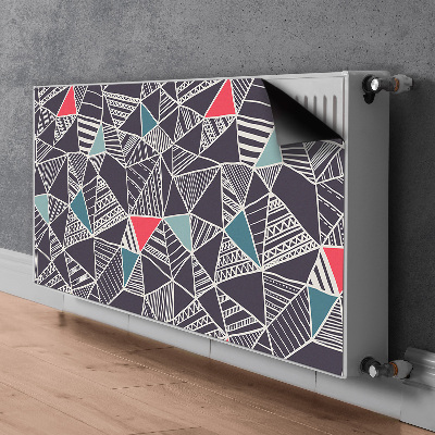 Magnetic radiator mat Doodle pattern