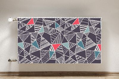 Magnetic radiator mat Doodle pattern