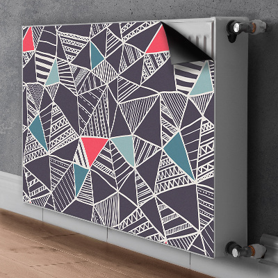 Magnetic radiator mat Doodle pattern