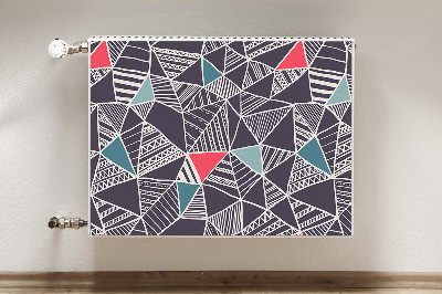 Magnetic radiator mat Doodle pattern