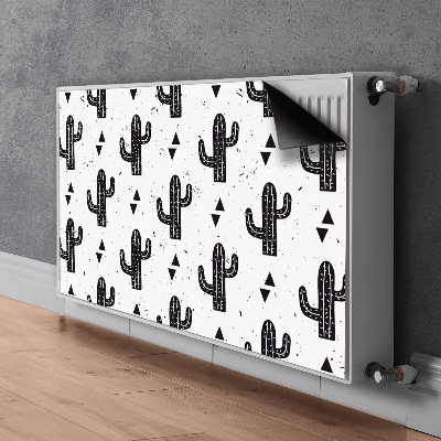 Radiator cover Black cacti