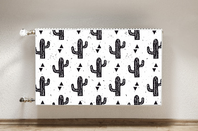 Radiator cover Black cacti