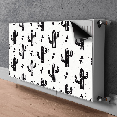 Radiator cover Black cacti