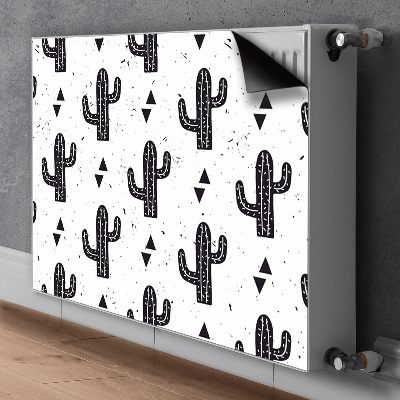 Radiator cover Black cacti