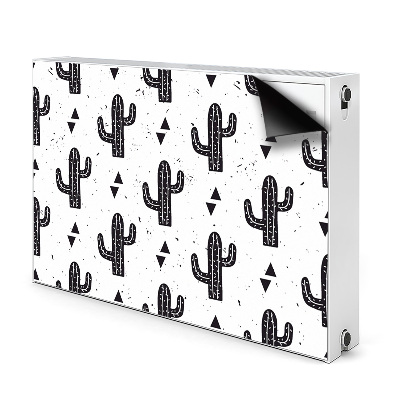 Radiator cover Black cacti