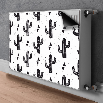 Radiator cover Black cacti