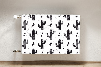 Radiator cover Black cacti