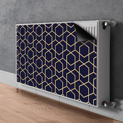 Magnetic radiator mat Golden pattern