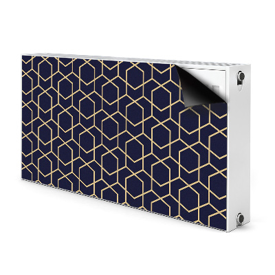 Magnetic radiator mat Golden pattern