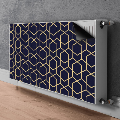 Magnetic radiator mat Golden pattern