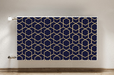 Magnetic radiator mat Golden pattern