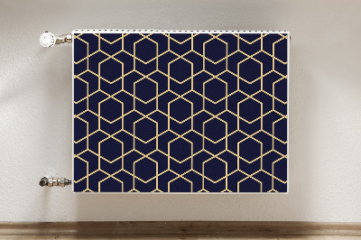 Magnetic radiator mat Golden pattern