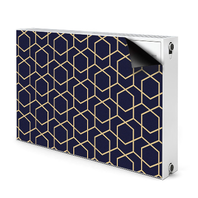 Magnetic radiator mat Golden pattern