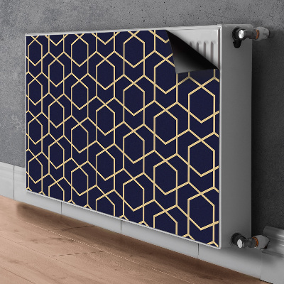 Magnetic radiator mat Golden pattern