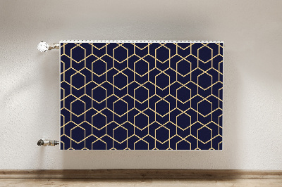 Magnetic radiator mat Golden pattern