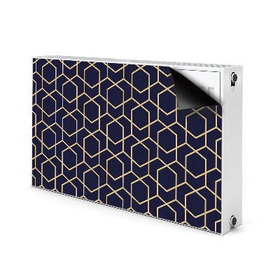 Magnetic radiator mat Golden pattern