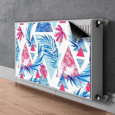 Magnetic radiator cover Leaves and triangles