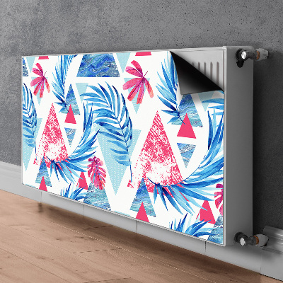 Magnetic radiator cover Leaves and triangles