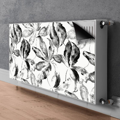 Magnetic radiator cover Painted leaves