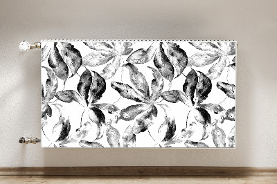 Magnetic radiator cover Painted leaves