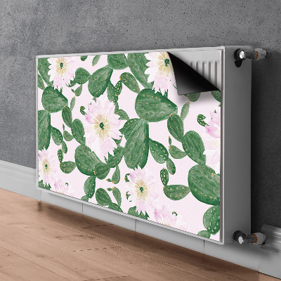 Printed radiator mat Flowering cacti