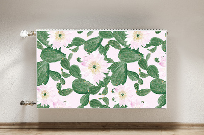 Printed radiator mat Flowering cacti