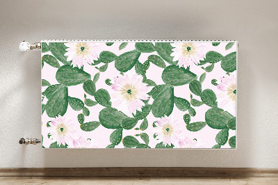 Printed radiator mat Flowering cacti