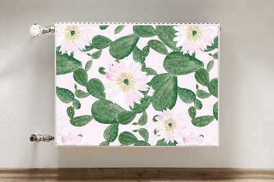 Printed radiator mat Flowering cacti