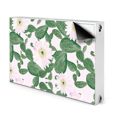 Printed radiator mat Flowering cacti