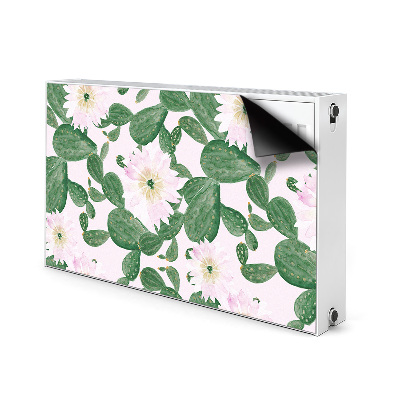 Printed radiator mat Flowering cacti