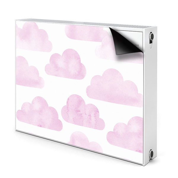 Magnetic radiator mat Pink clouds