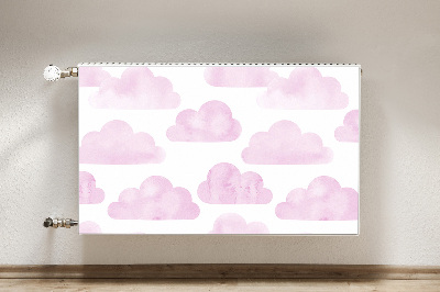 Magnetic radiator mat Pink clouds