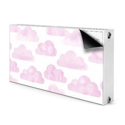 Magnetic radiator mat Pink clouds