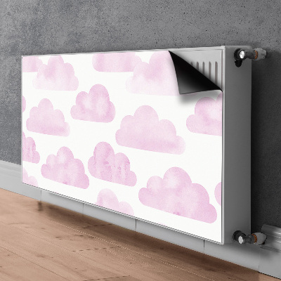 Magnetic radiator mat Pink clouds