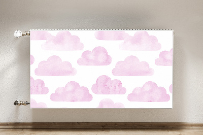 Magnetic radiator mat Pink clouds