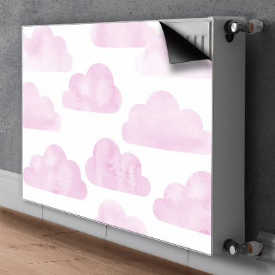 Magnetic radiator mat Pink clouds