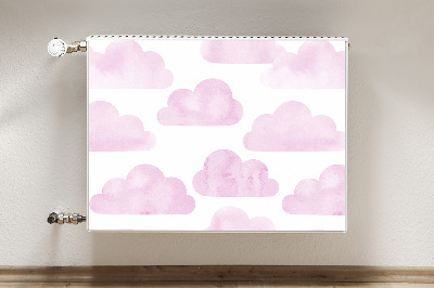 Magnetic radiator mat Pink clouds